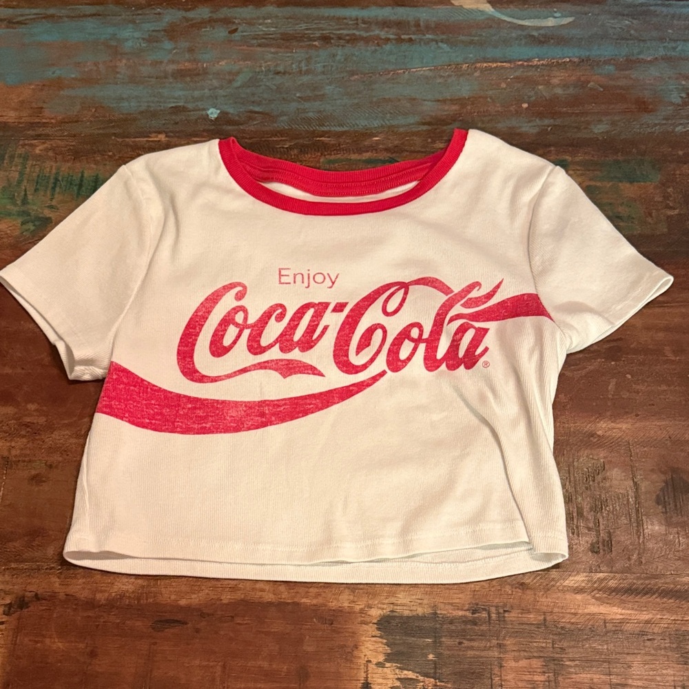 Aeropostale Red and White Crop Top